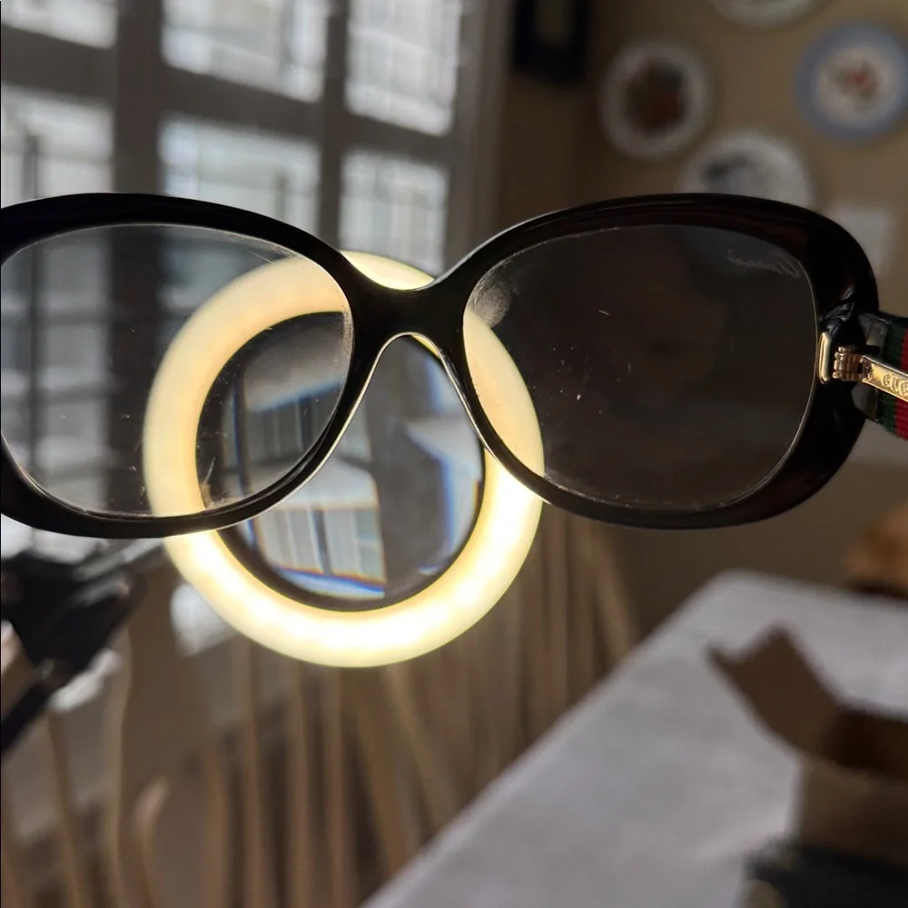 Gucci Fashion Black Polarized Colored Stripes Optyl Sunglasses Made in Italy - Picture 9 of 9